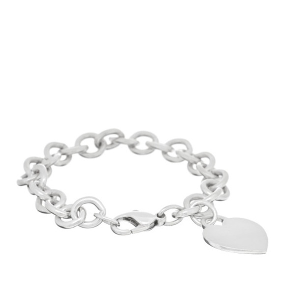 Tiffany & Co. Jewelry - Tiffany & Co silver heart tag charm bracelet